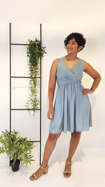 שמלת בלנש מעטפת טורקיז