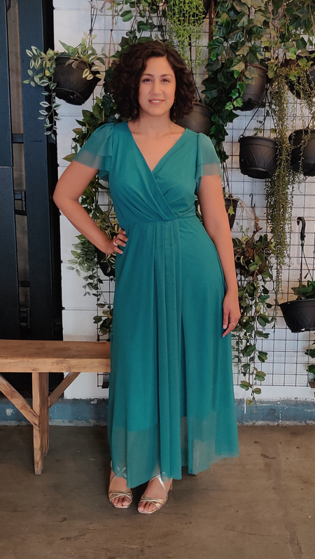 שמלת בלה ירוק מושלם