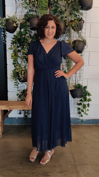 בלה כחול מנצנץ