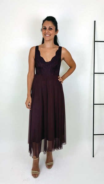 בלרינה מידי בסגול עמוק