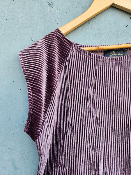 חולצת קטיפה פסים רגלן