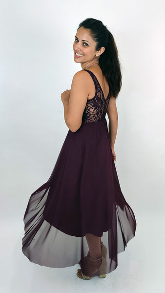 בלרינה מידי בסגול עמוק