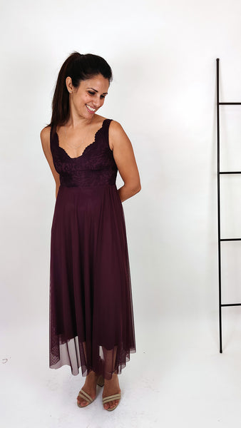 בלרינה מידי בסגול עמוק