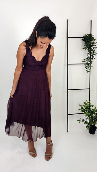 בלרינה מידי בסגול עמוק