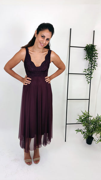 בלרינה מידי בסגול עמוק