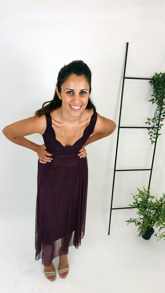 בלרינה מידי בסגול עמוק