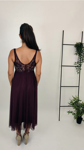 בלרינה מידי בסגול עמוק