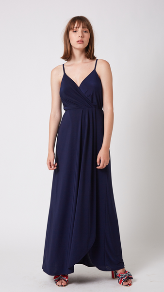 שמלת לונדון מקסי נייבי