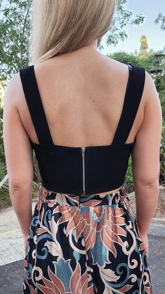 טופ אוליביה שחור