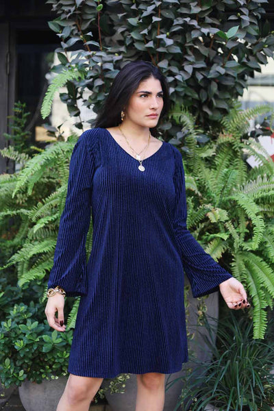 שמלת כריסטינה מידי כחולה