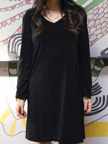 שמלת כריסטינה מידי שחורה