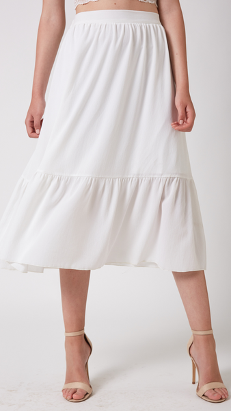 חצאית סוהו צבע לבן