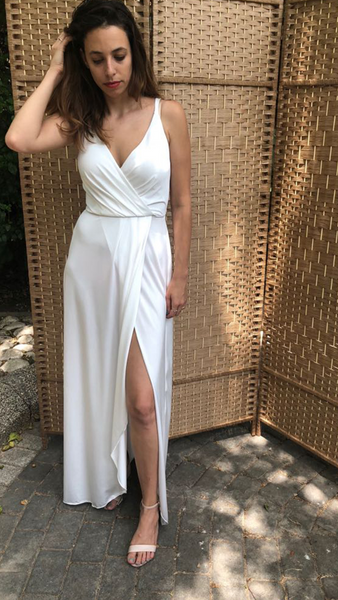 שמלת לונדון לבנה