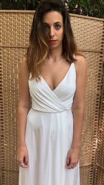 שמלת לונדון לבנה