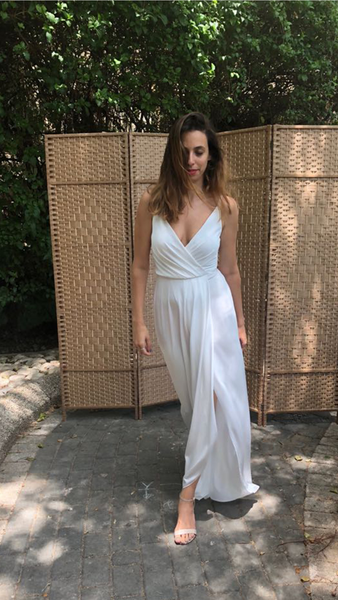 שמלת לונדון לבנה