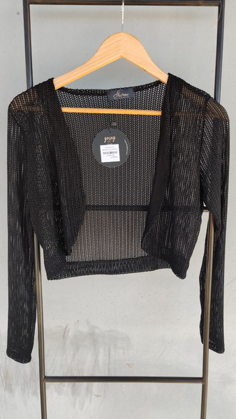 עליונית מיקי סריג שחור