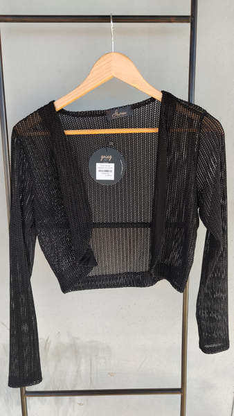 עליונית מיקי סריג שחור