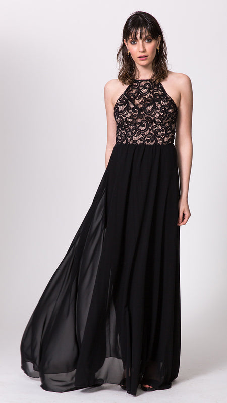 שמלת מקסי גרטרוד בשחור
