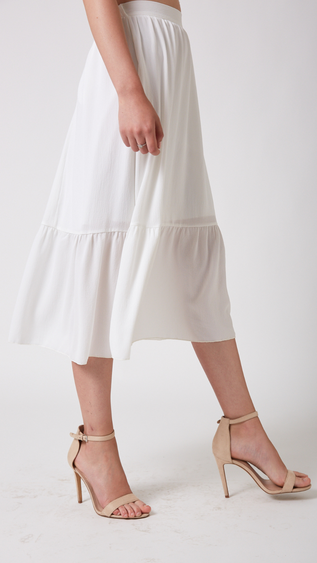 חצאית סוהו צבע לבן
